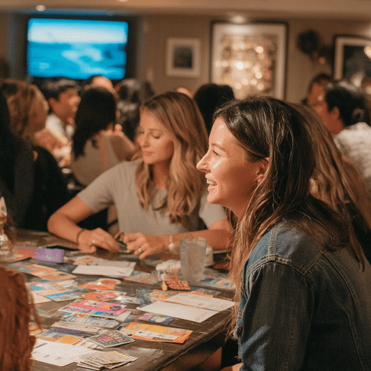 people talking to each other at a Vision Board Party
