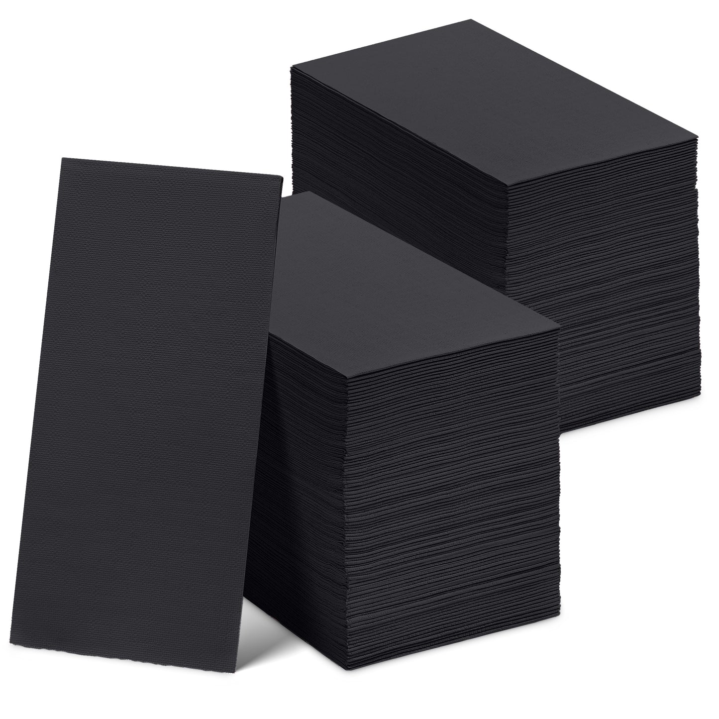 NP-3PGT-BLCK-300, black 3-ply disposable guest towels