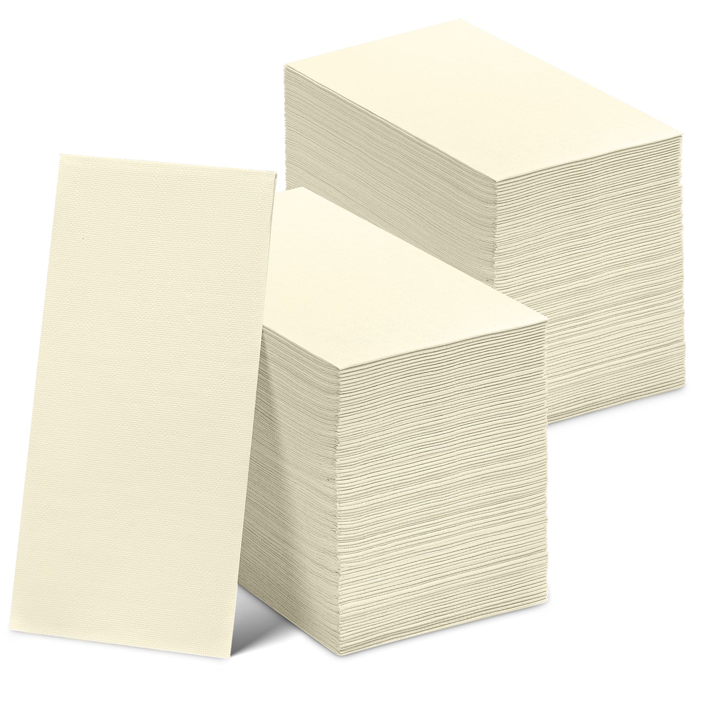 NP-3PGT-CREM-300, cream 3-ply disposable guest towels
