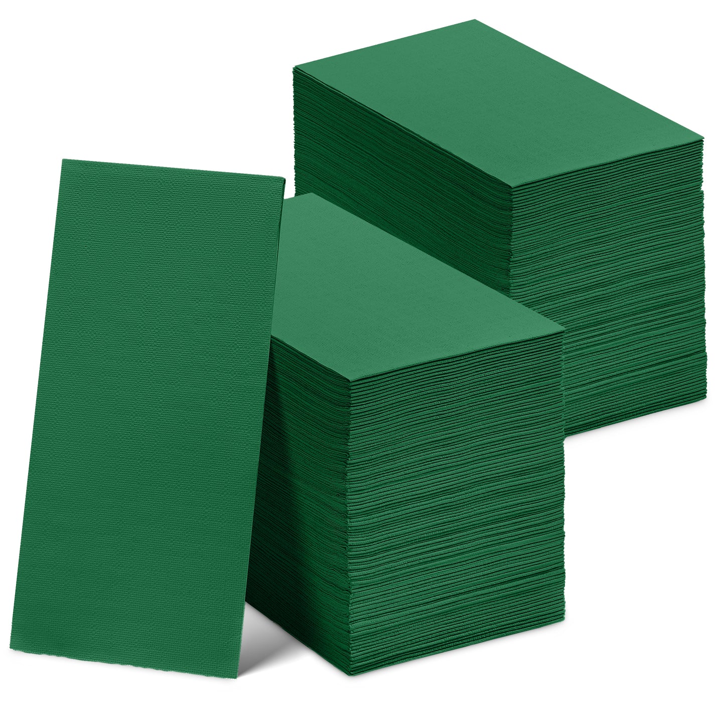 NP-3PGT-DGRN-300, green 3-ply disposable guest towels