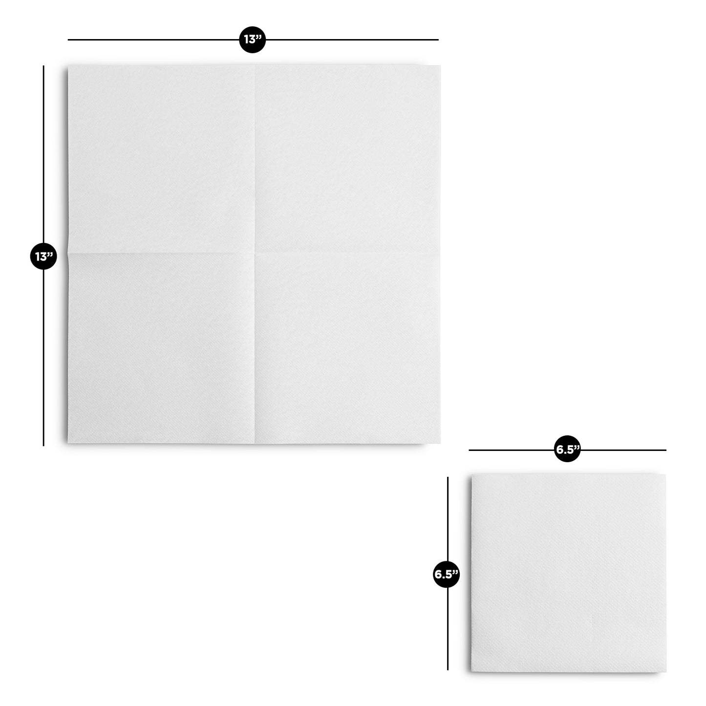 BG-TOLLN-WHT/100, BG-TOLLN-WHT/200, BG-TOLLN-WHT/1000, BG-TOLLN-WHT/2000, 13x13 disposable luncheon napkin with soft linen-like texture