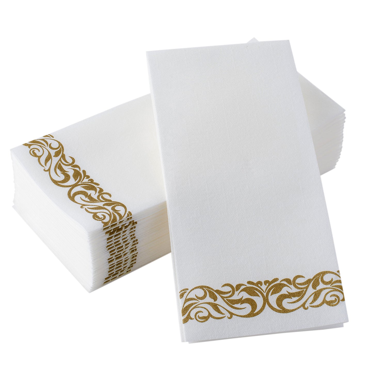 BloominGoods gold floral decorative guest towels