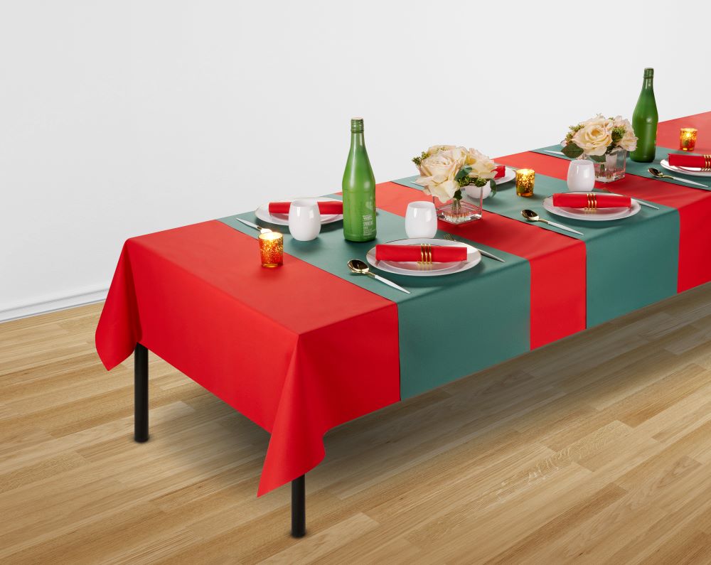 Disposable Airlaid Paper Tablecloth Roll | 48" W x 80' L
