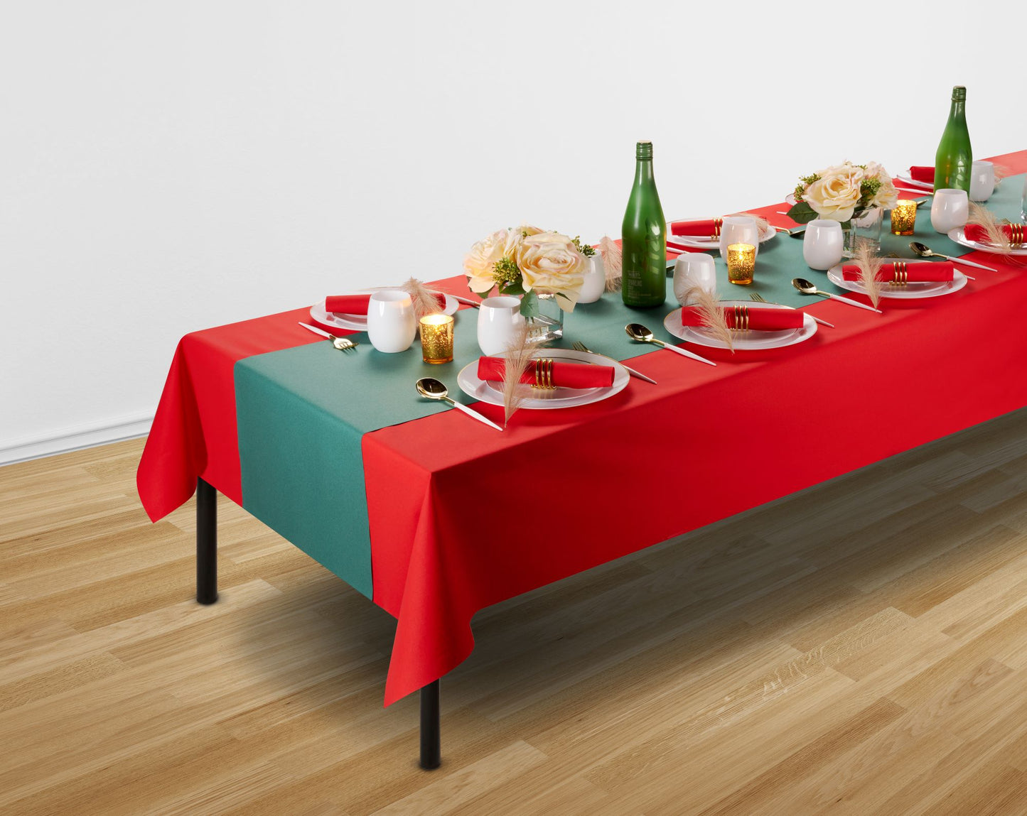 Disposable Airlaid Paper Tablecloth Roll | 48" W x 80' L