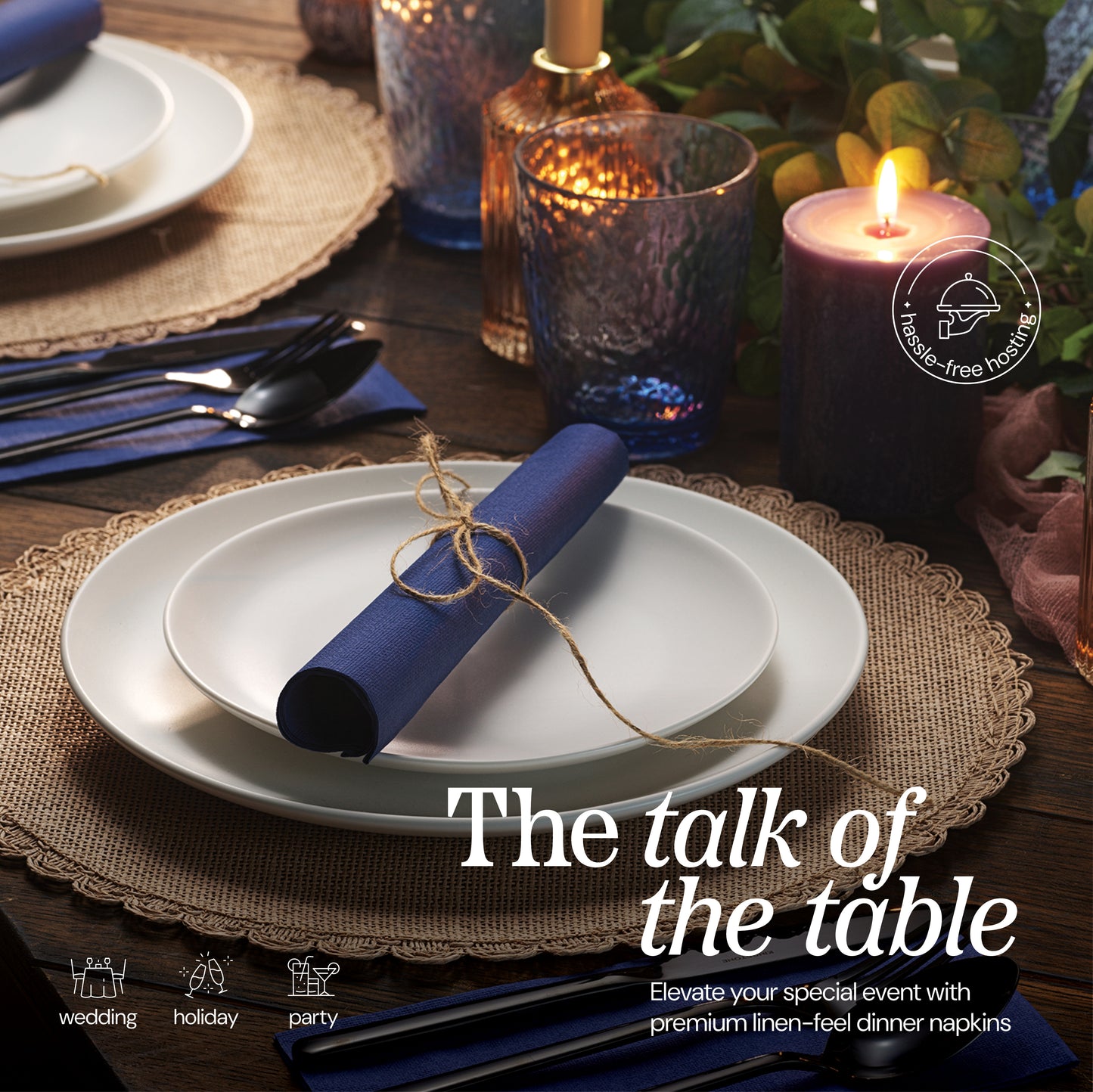 3-ply disposable guest towels are the talk of the table