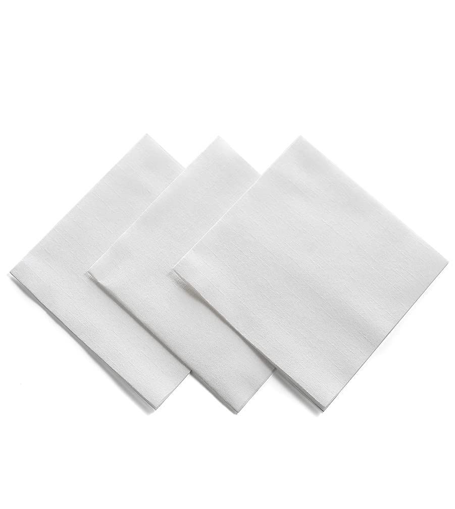 BG-TOLBN-WHT/1000:P, close up of Linen-feel beverage napkin