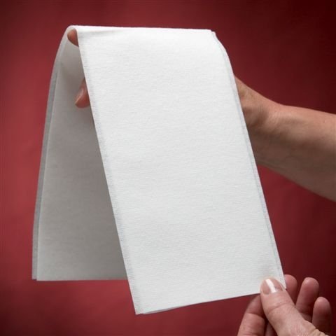 TOLNK-WHT-50, White disposable bathroom napkin by BloominGoods