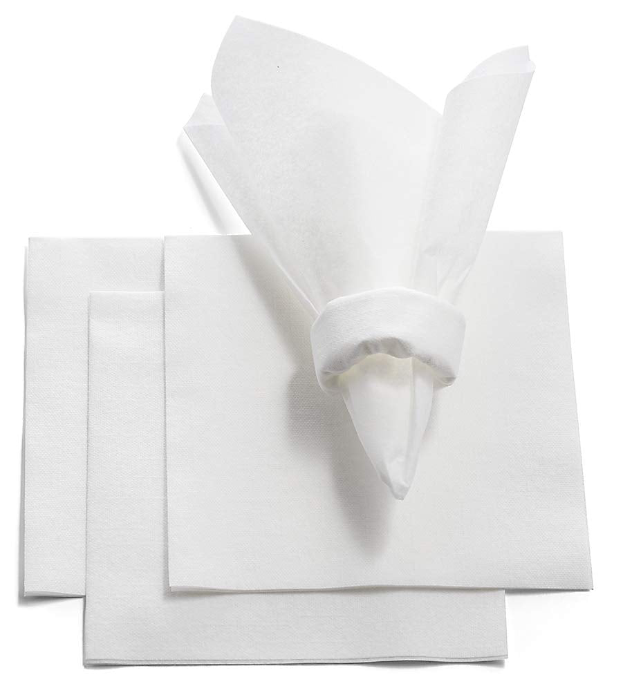 BG-TOLLN-WHT/100, BG-TOLLN-WHT/200, BG-TOLLN-WHT/1000, BG-TOLLN-WHT/2000, 13x13 disposable luncheon napkin with soft linen-like texture