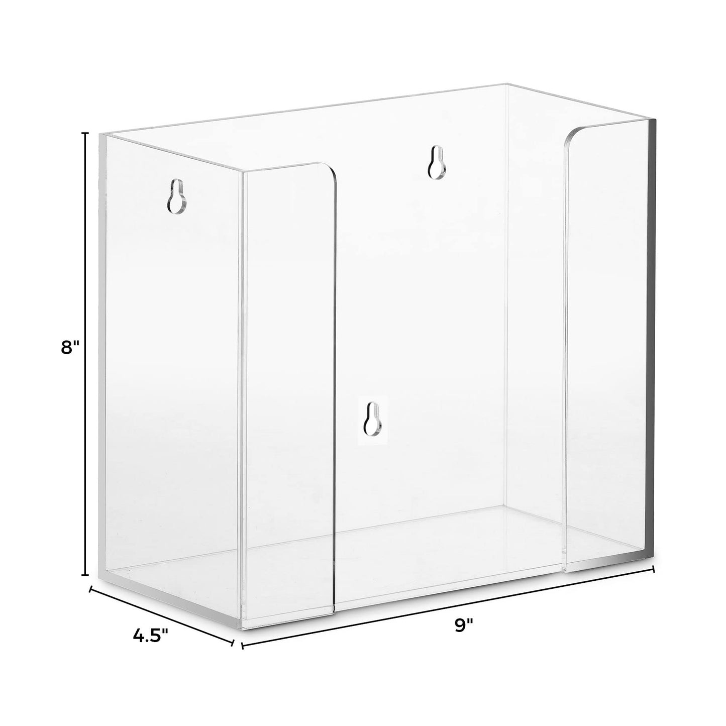 BG-NH-ACR/GT-08, Clear acrylic bathroom napkin holder used for 12x17 guest towels