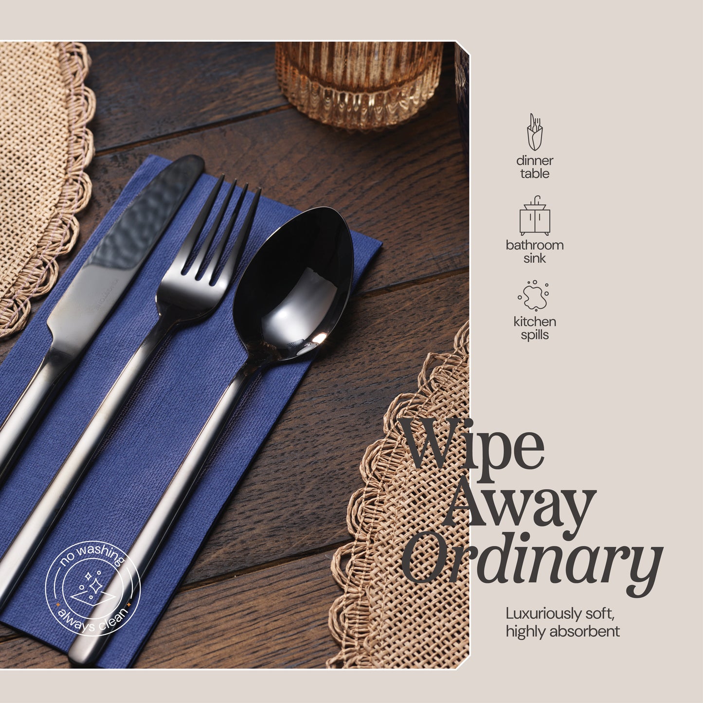 soft highly absorbing napkins