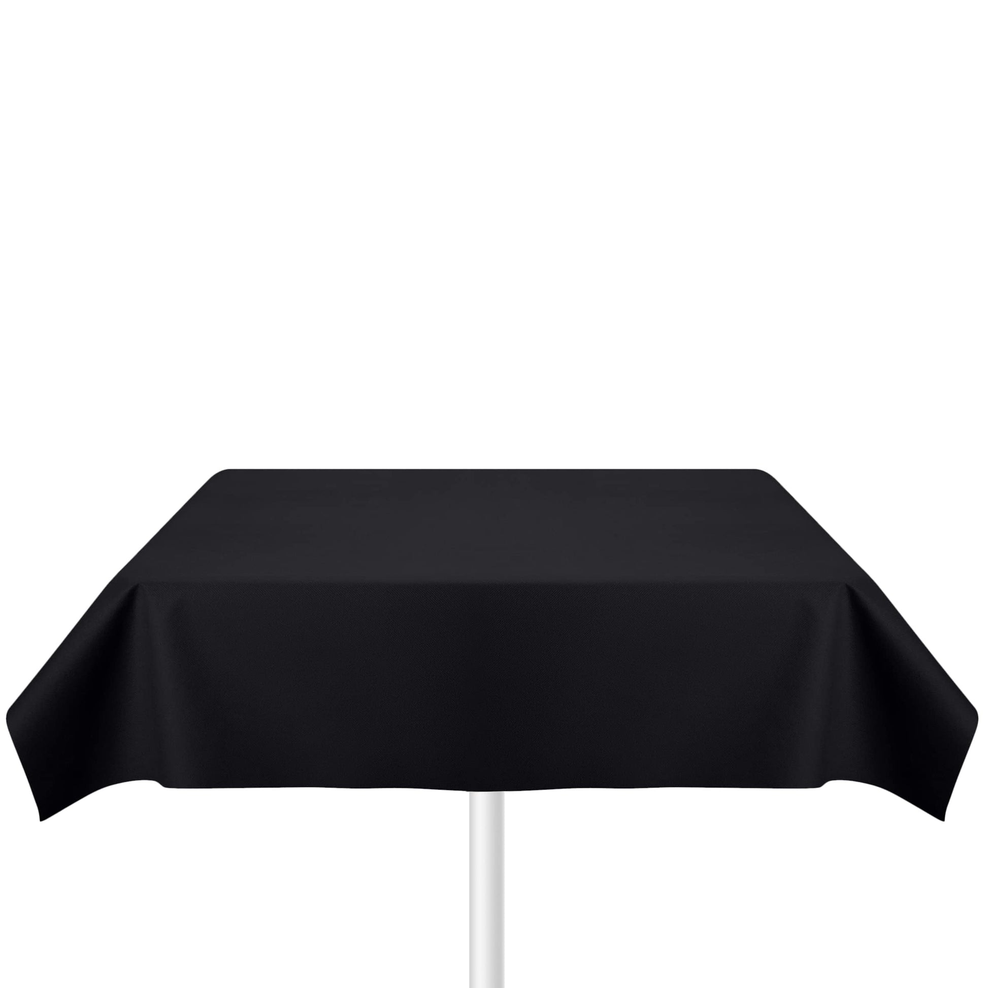 SV-TCFQ40-BLCK/25, SV-TCFQ48-BLCK/20, SV-TCFQ55-BLCK/20, Black disposable linen-like tablecloths