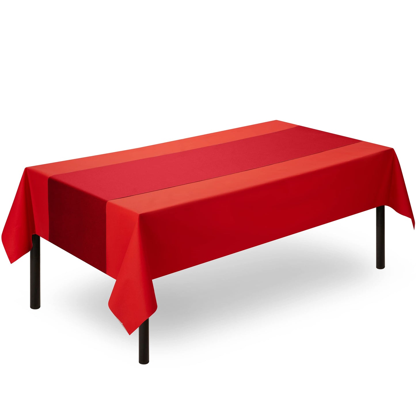 SV-TR16-FRED/20x48, Servietto red table runner roll disposable in use on table