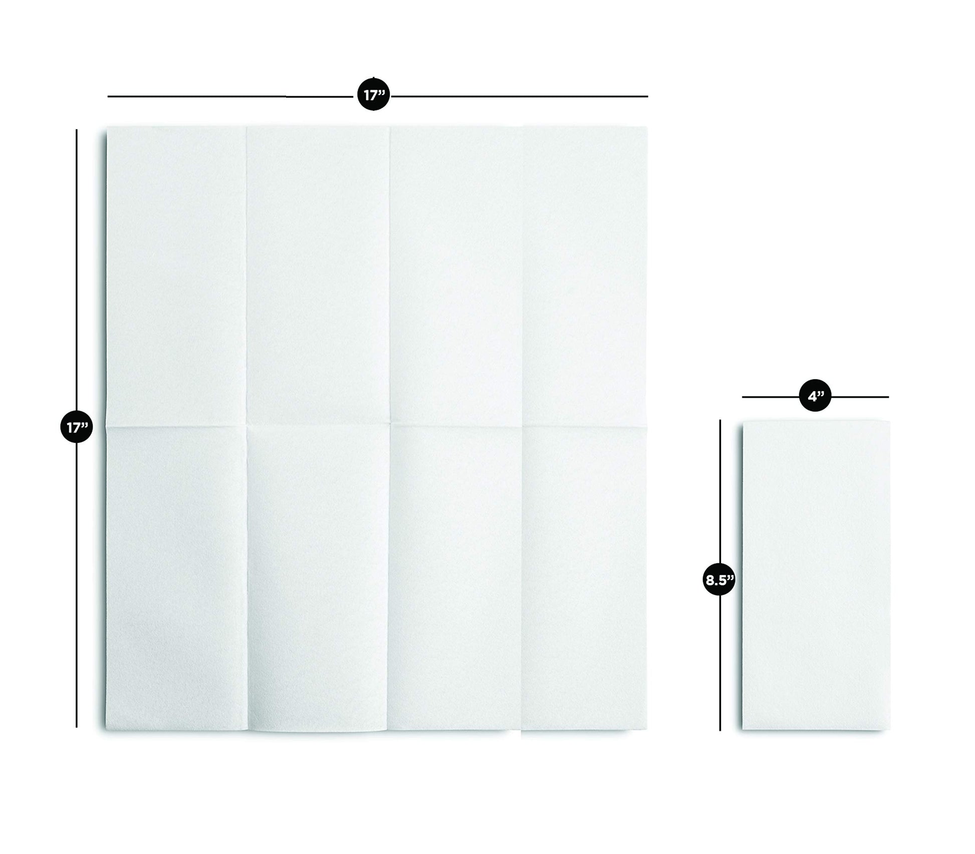 BG-TOLDN-WHT/100, Soft and absorbent linen-feel napkin in 17x17 size for elegant dinners