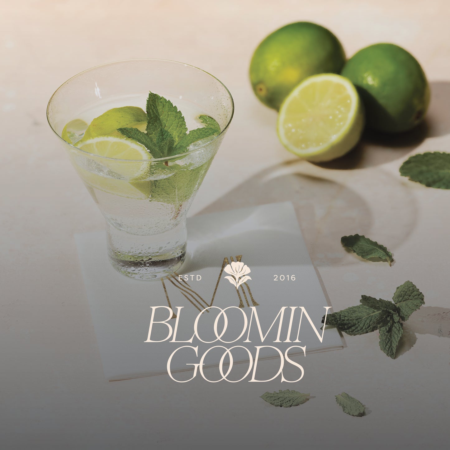 Disposable Linen-Feel White Cocktail Napkins Napkins | Gold Foil Stamp Monogram, Airlaid Paper, 10"x10", 100-Pack
