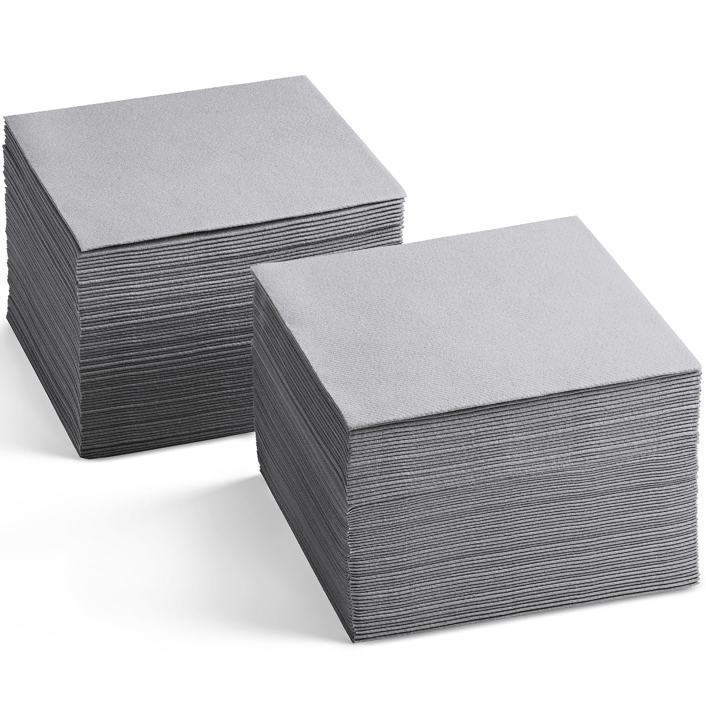 BG-CBN-GGRY/200, grey disposable linen-feel beverage napkins