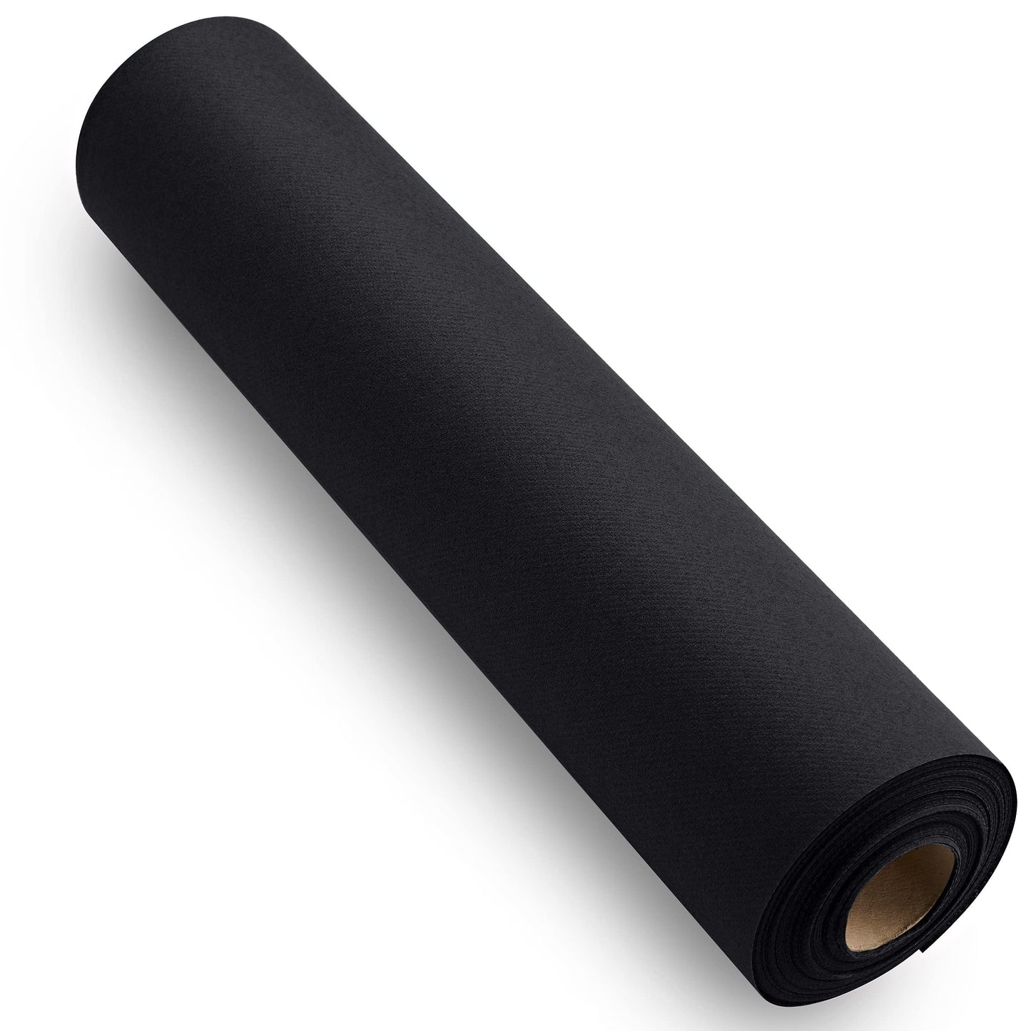 SV-TR16-BLCK/20x48, Elegant black airlaid table runner for weddings and formal dinners