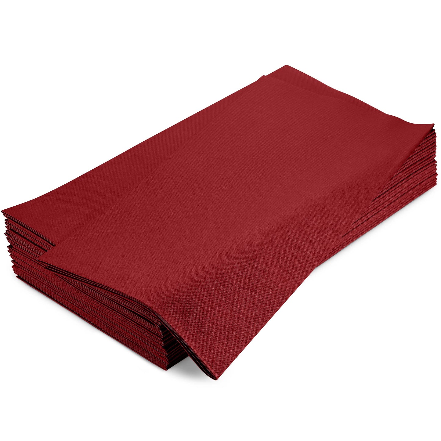 SV-TCFQ40-BRGD/25, SV-TCFQ48-BRGD/20, SV-TCFQ55-BRGD/20, Burgundy Servietto disposable folded table cloth