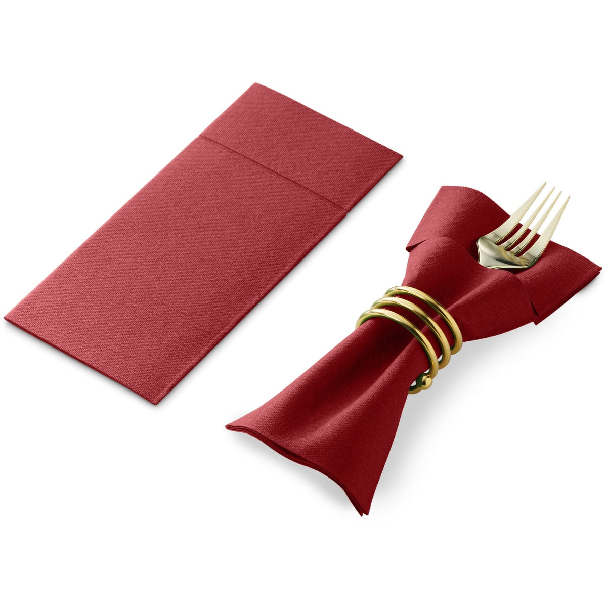 Disposable Linen-Feel Dinner Pocket Napkins | Airlaid Paper, 12"x16" - Naptec Paper - Servietto