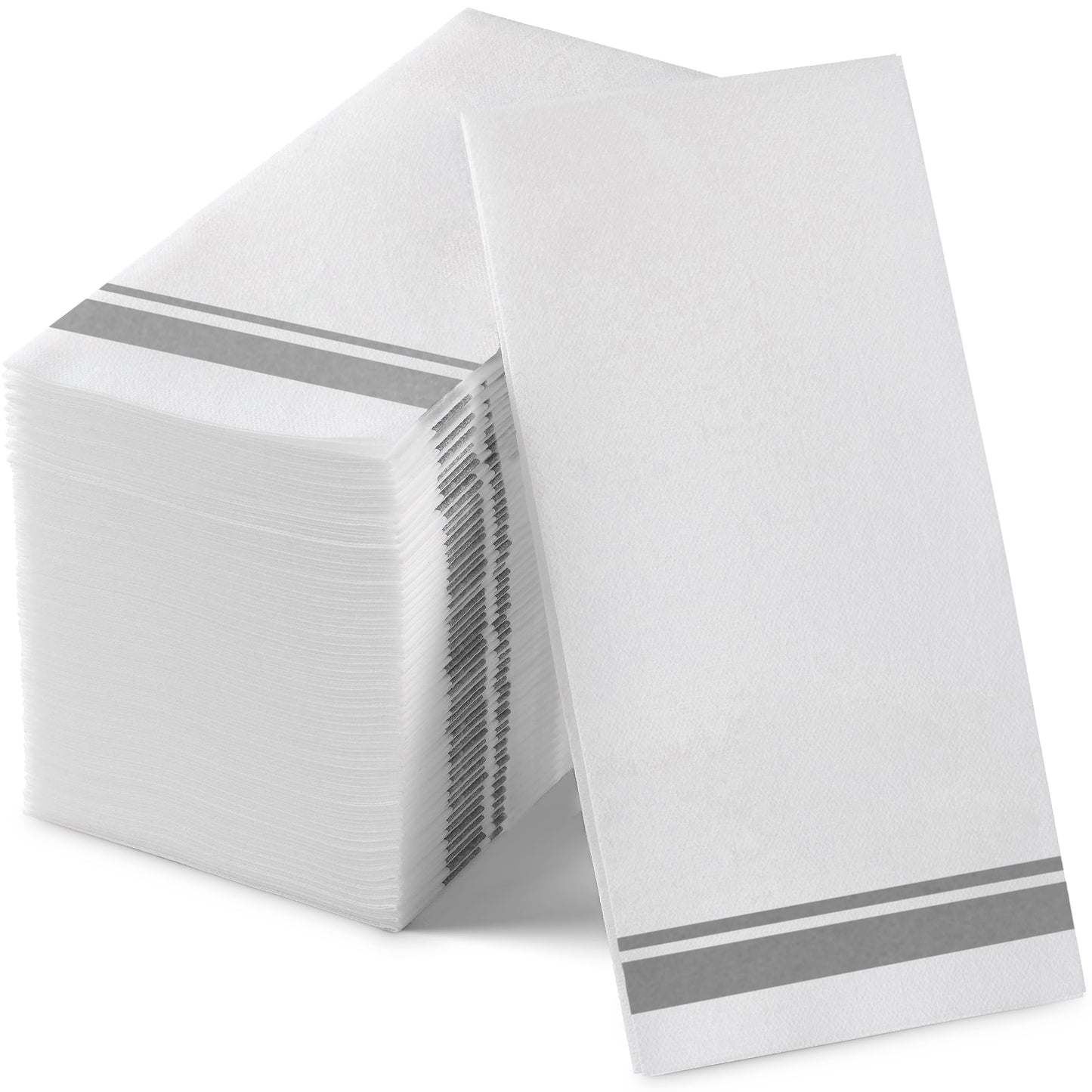 Elegant BloominGoods guest towel napkin silver-lined for events and weddings
