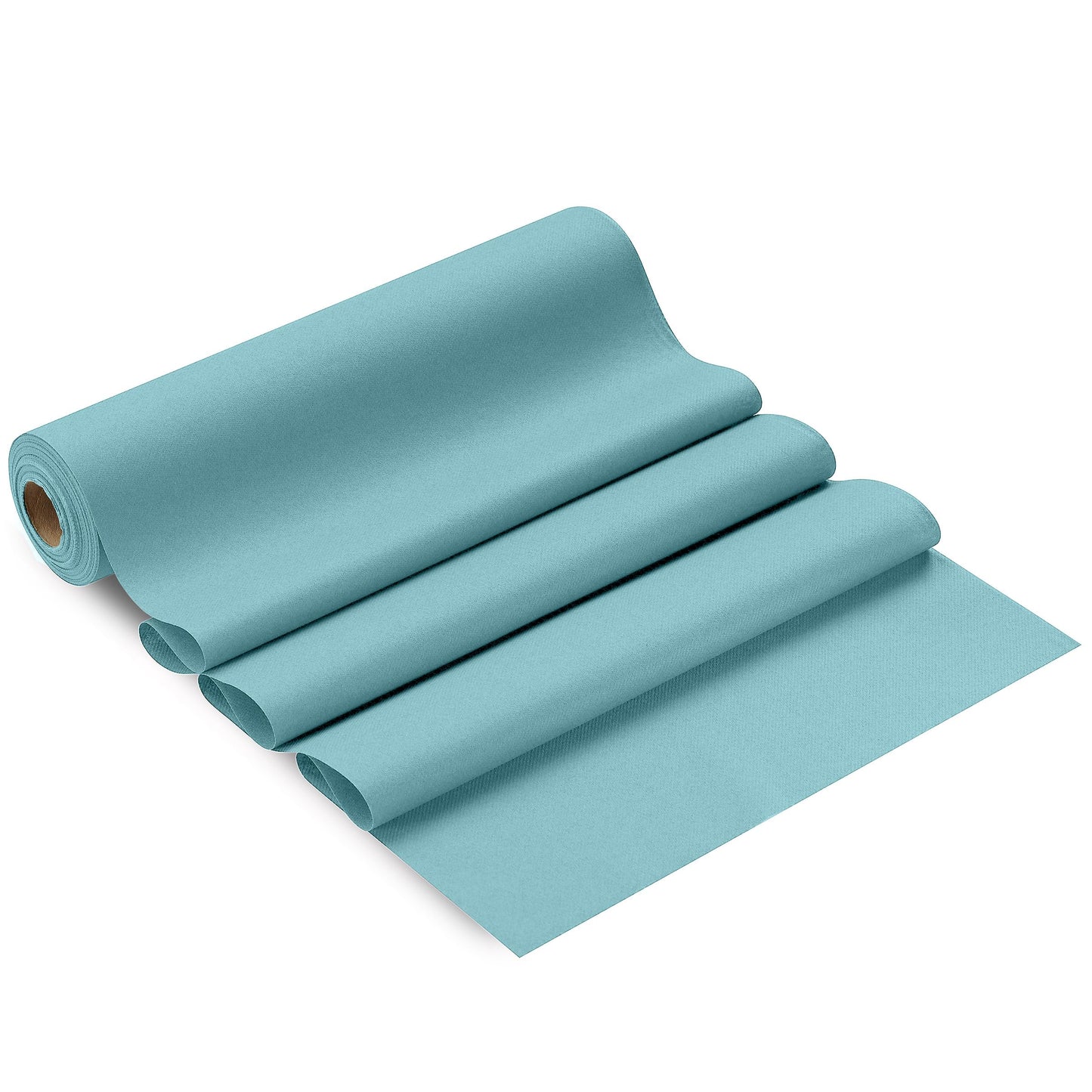 SV-TR16-PBLU/20x48, Pale blue paper table runner roll close up