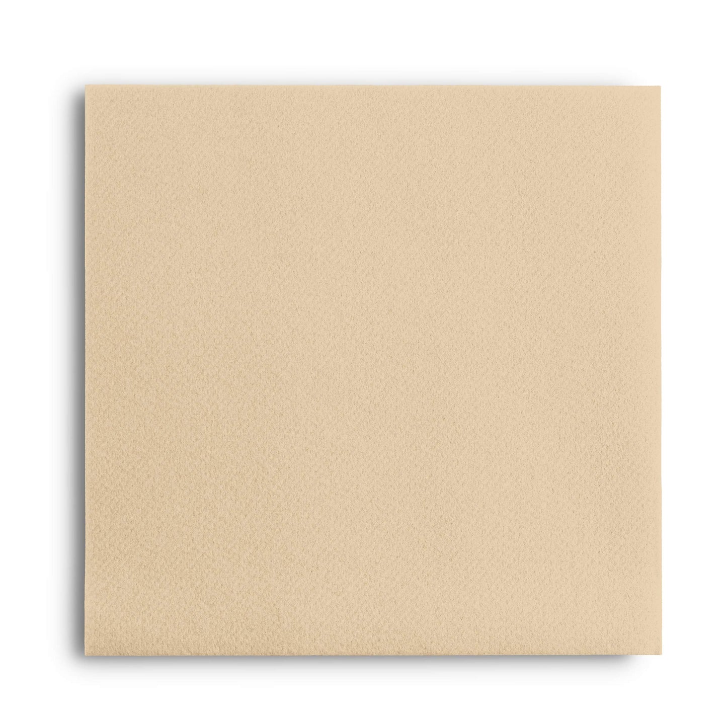 BG-CLLN-CRML/50, disposable cream linen-feel cocktail napkins on white background