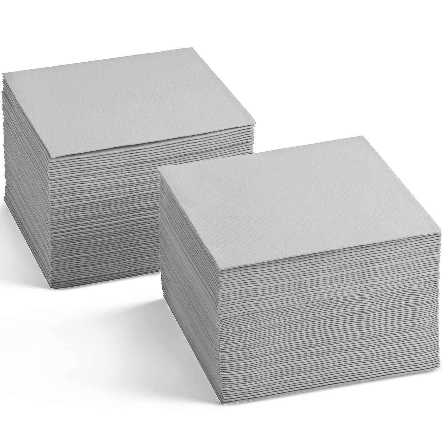 BG-CBN-TGRY/200, grey disposable linen-feel beverage napkins
