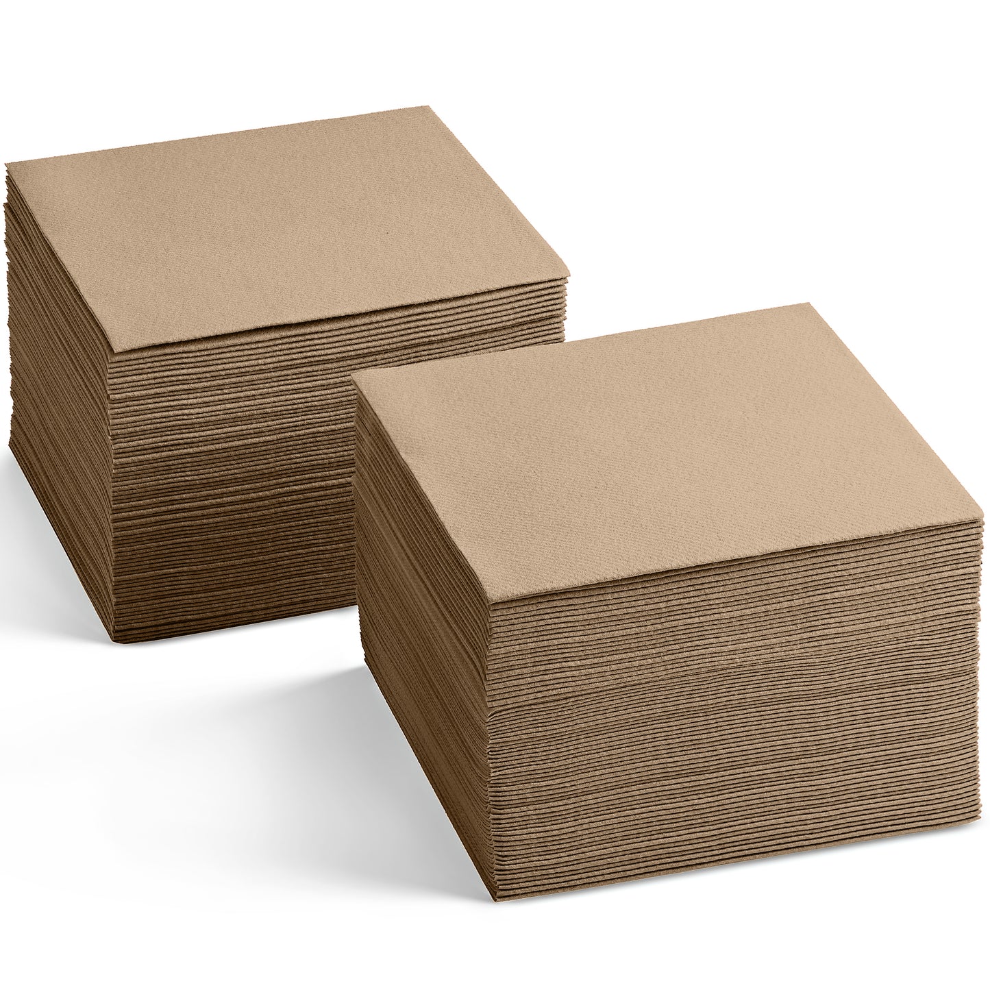 BG-CBN-WOOD/200, brown disposable linen-feel beverage napkins
