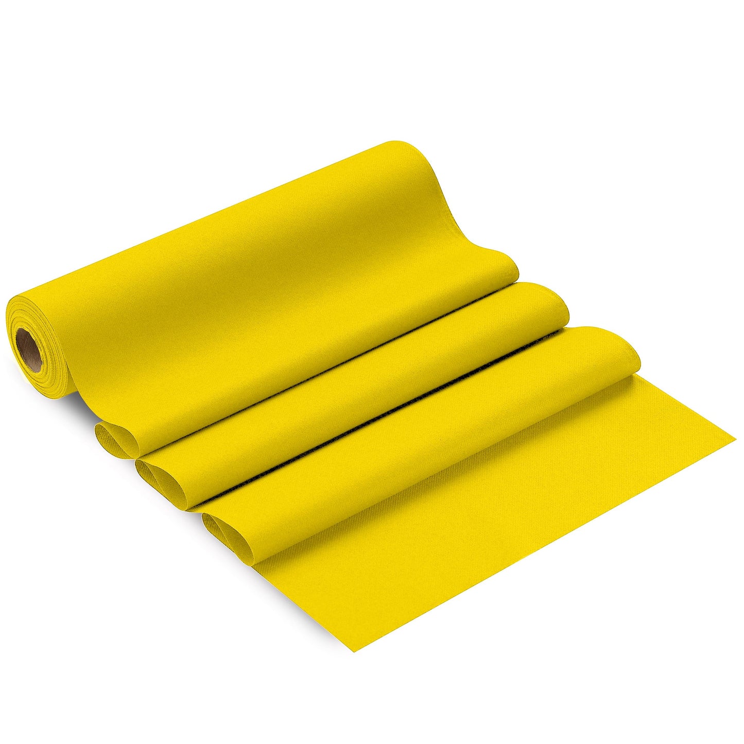 SV-TR16-BYLW/20x48, large paper table runner roll yellow unrolled