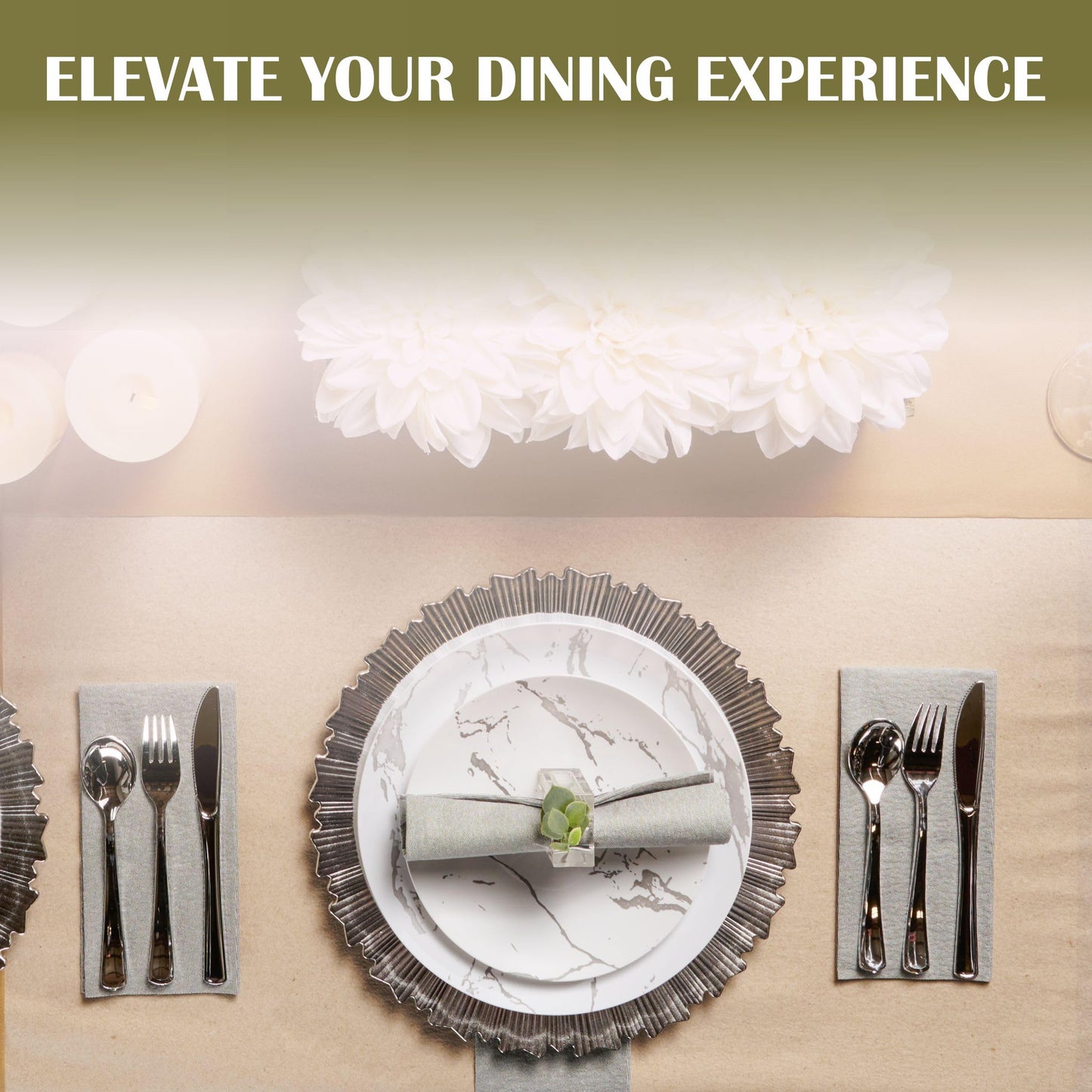 NP-LQGT-BKD-50, Soft and absorbent Naperee 15x15 luncheon napkins that elevate your dining experience