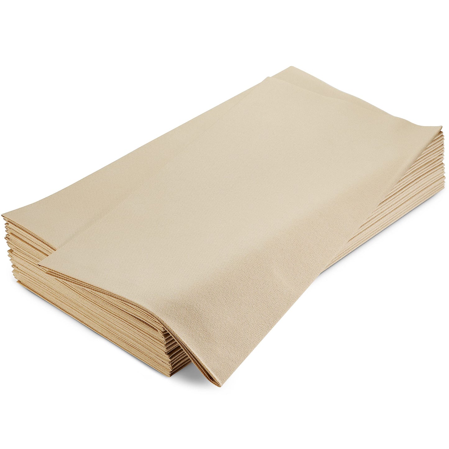 SV-TCFQ40-WOOD/25, SV-TCFQ48-WOOD/20, SV-TCFQ55-WOOD/20, Close-up of Servietto wood tone folded tablecloth