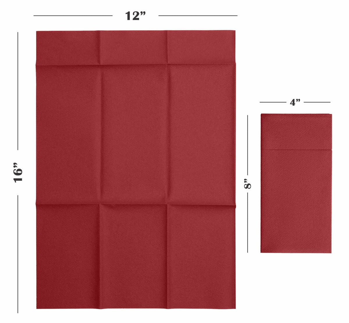 Disposable Linen-Feel Dinner Pocket Napkins | Airlaid Paper, 12"x16" - Naptec Paper - Servietto