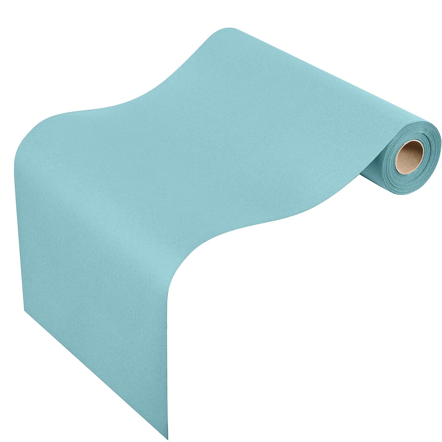 SV-TR16-PBLU/20x48, Pale blue paper table runner roll displayed
