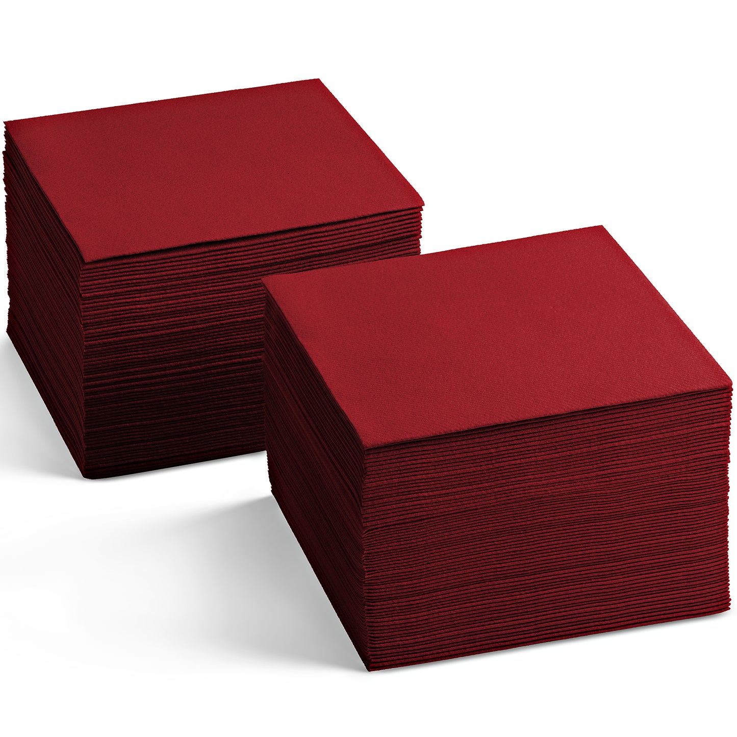 BG-CBN-BRGD/200, Burgundy disposable linen-feel beverage napkins