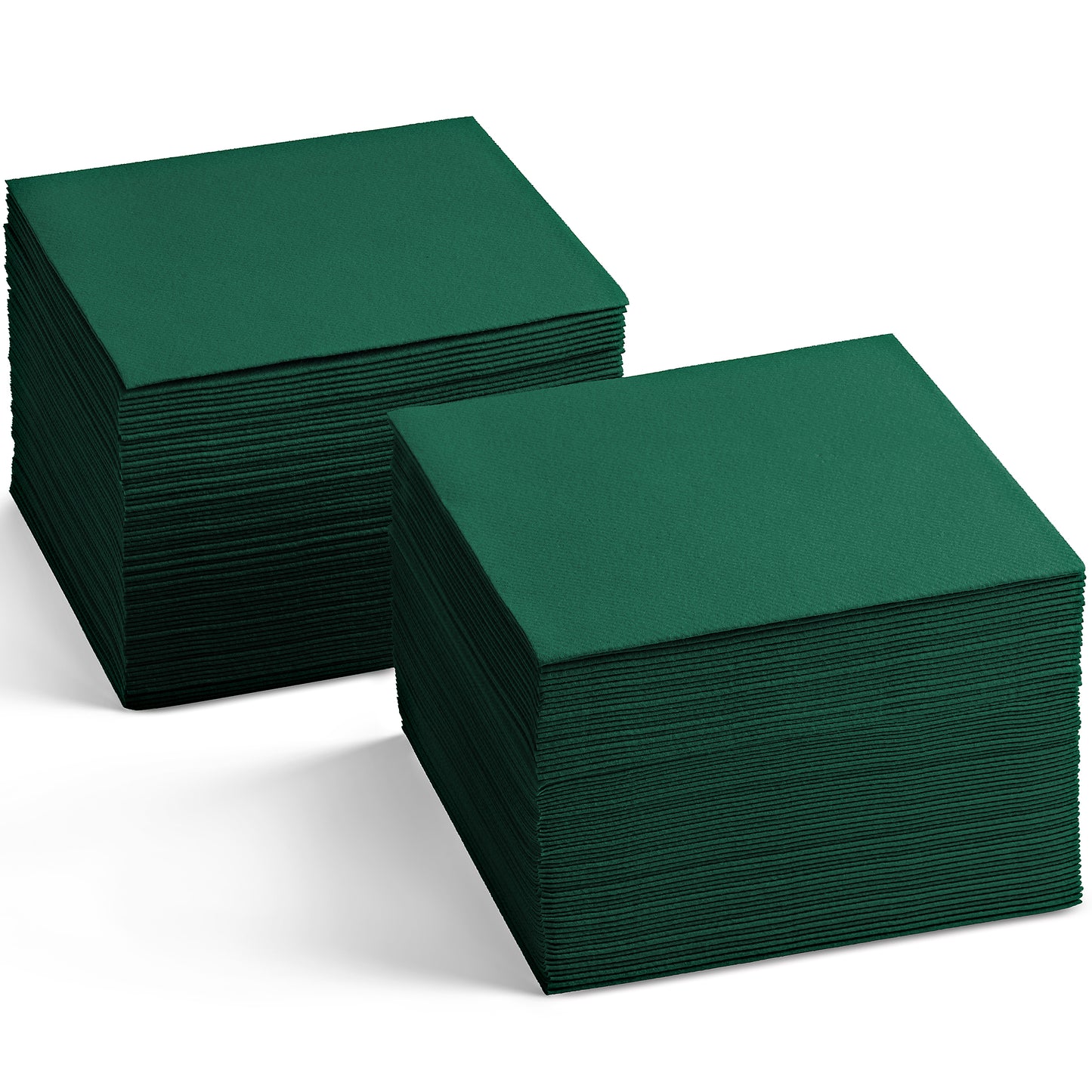 BG-CBN-DGRN/200, green disposable linen-feel beverage napkins