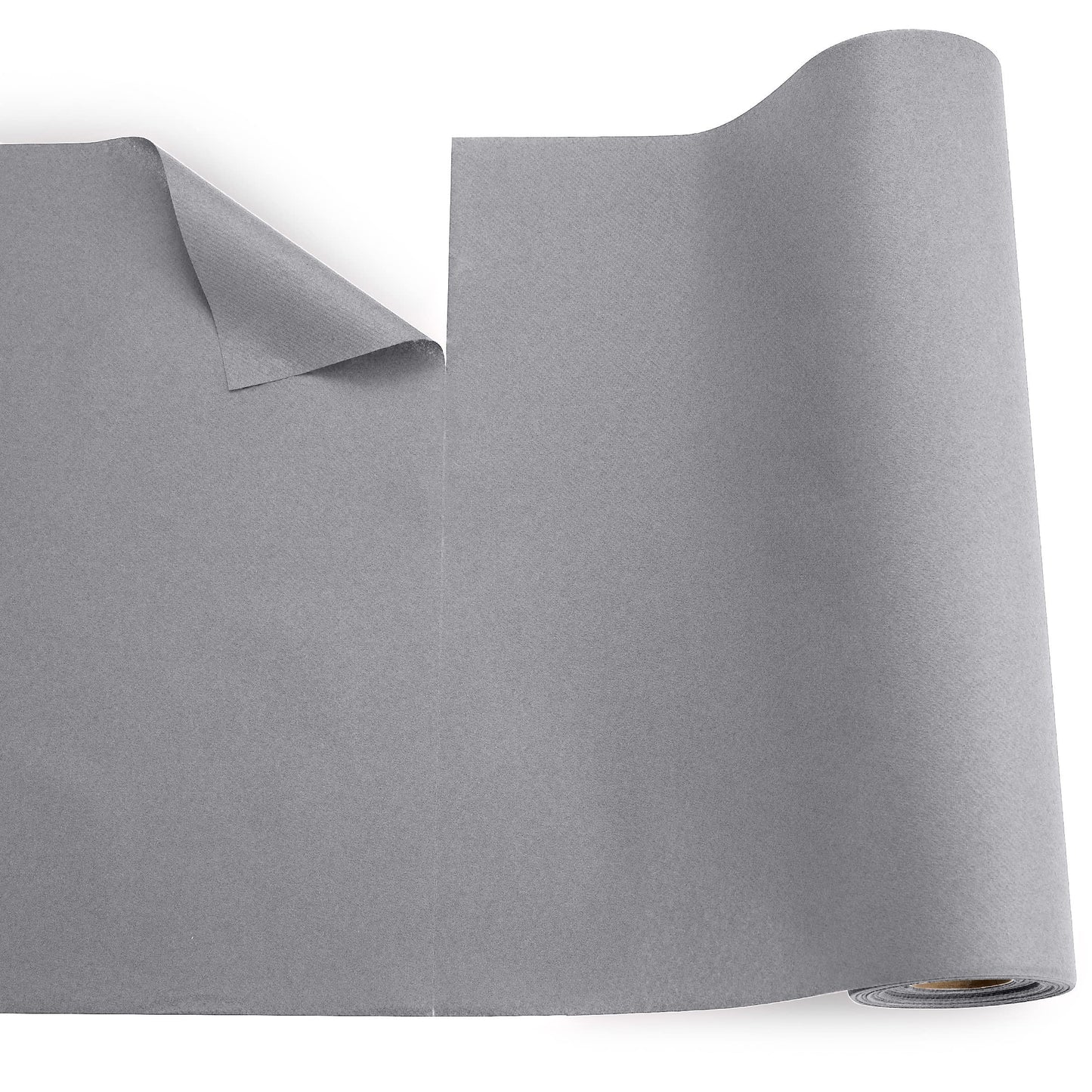 SV-TR16-CTGR/20x48, Servietto grey linen-like table runner roll disposable for modern events closeup