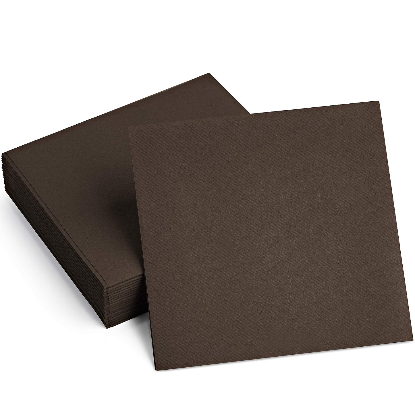 BG-CLN-CCBR/100, Brown cloth-like cocktail napkins