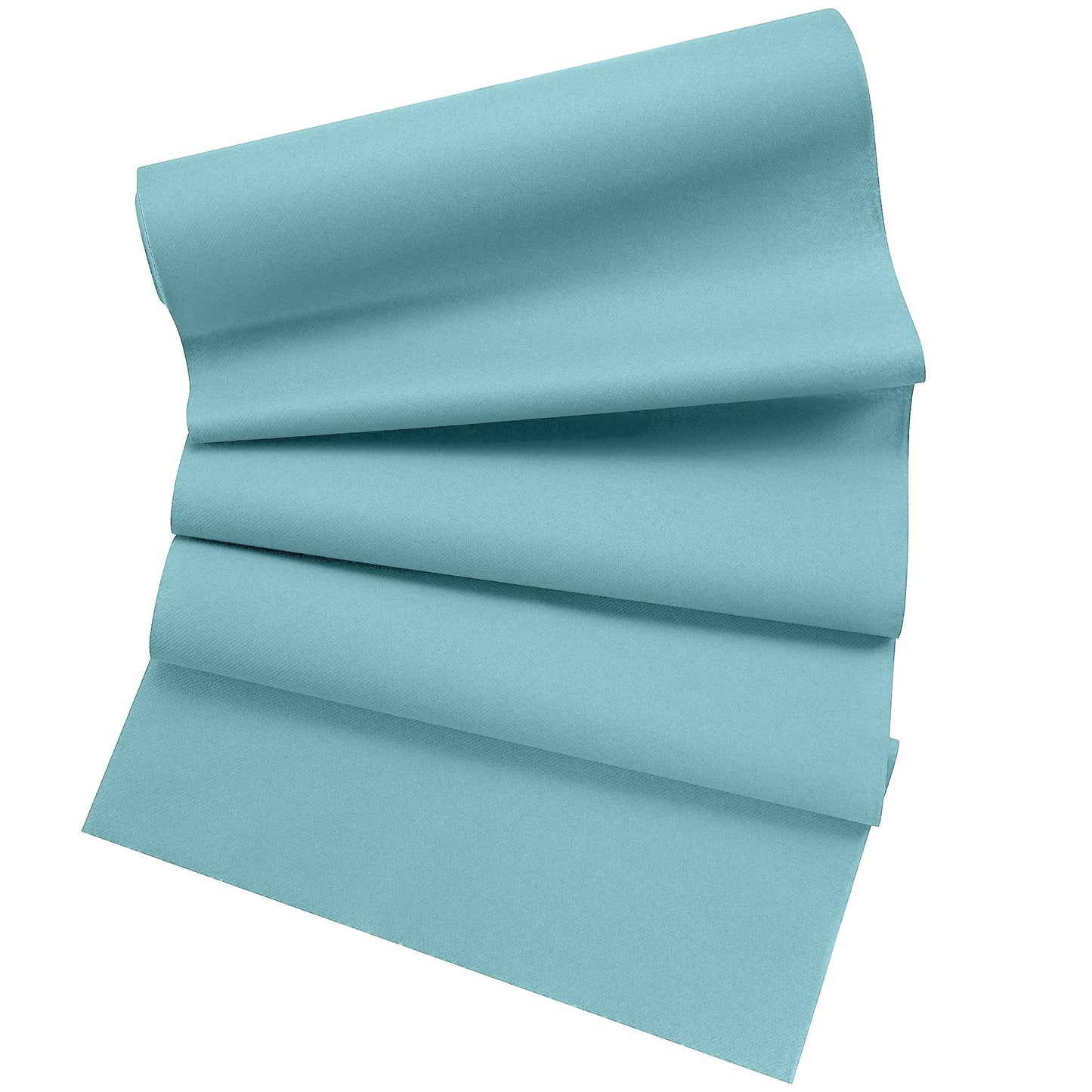 SV-TR16-PBLU/20x48, Pale blue paper table runner roll displayed