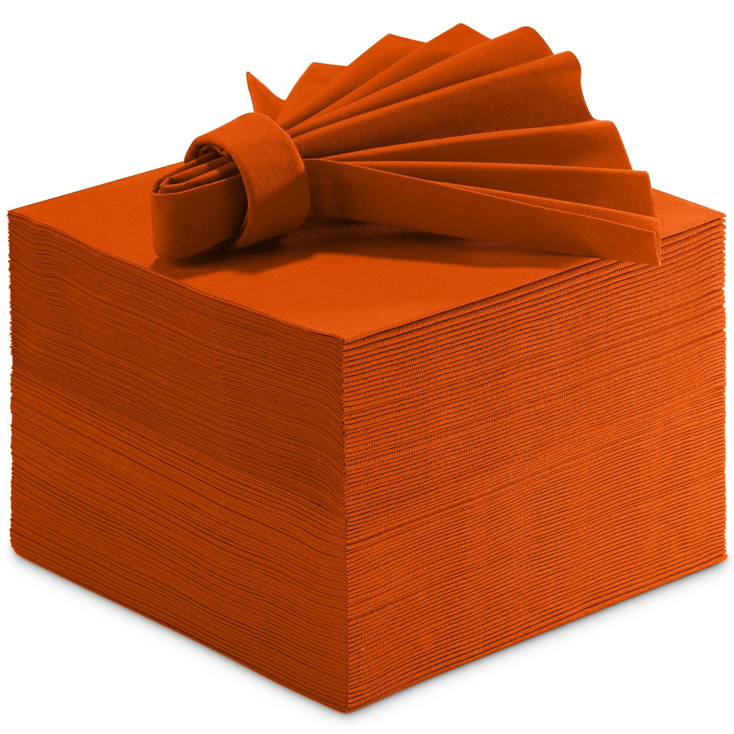 BG-CLLN-ORNG/50, Airlaid orange napkins for food and drink service