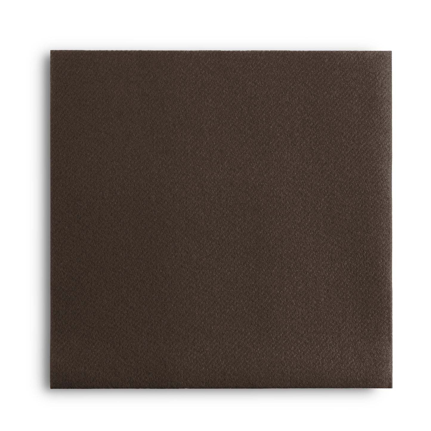 BG-CBN-BRWN/200, Brown disposable linen-feel beverage napkins folded beside wine glass