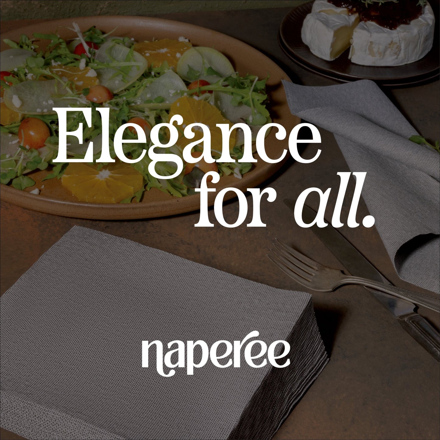 Disposable Cloth-Like Guest Towel Napkins | Blue Denim, 12"x17" - Naptec Paper - Naperee
