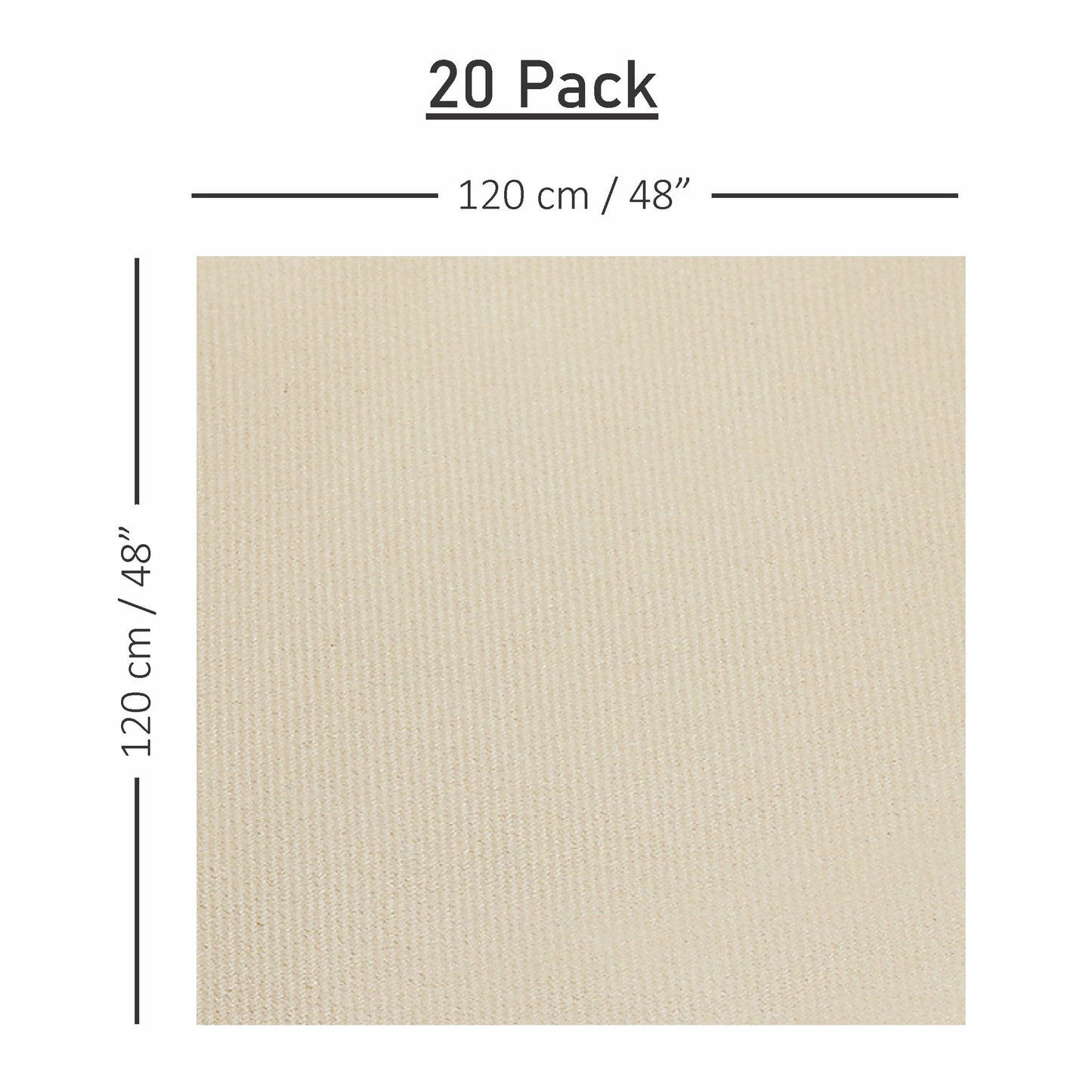 SV-TCFQ48-WOOD/20 , Wood 48x48 Servietto table cloth folded on event table