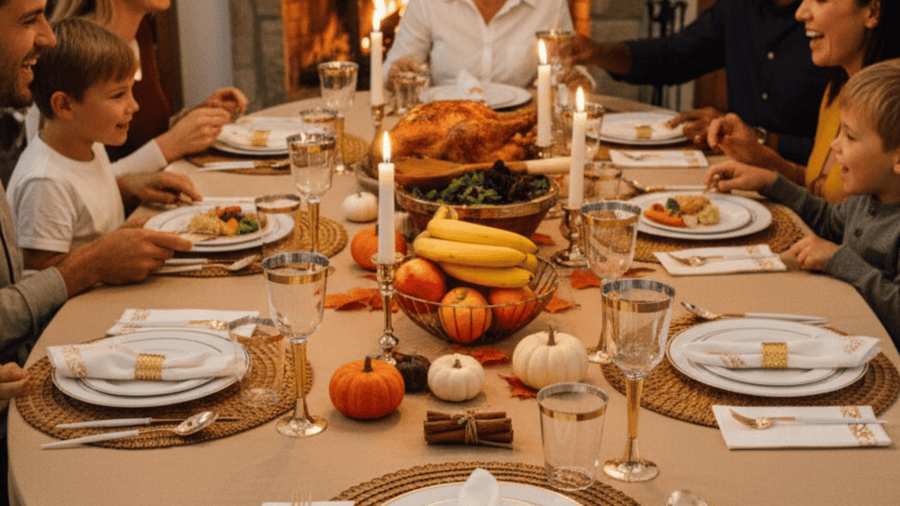 20 Thanksgiving Table Setting Ideas That Are Easy To Set Up And Clean Up - Naptec Paper