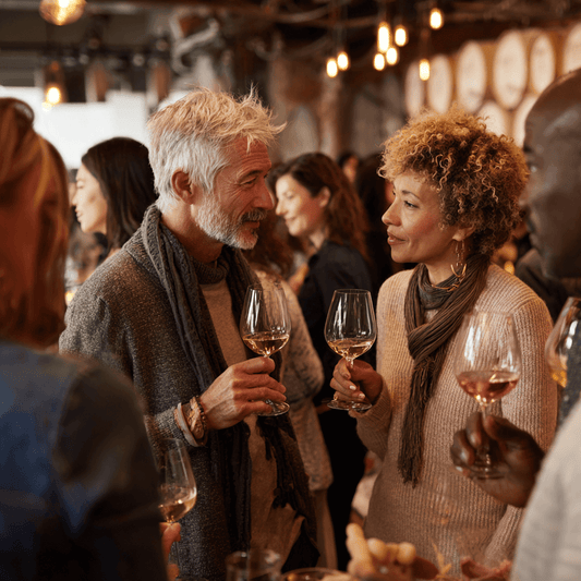 people in a Wine Tasting Party