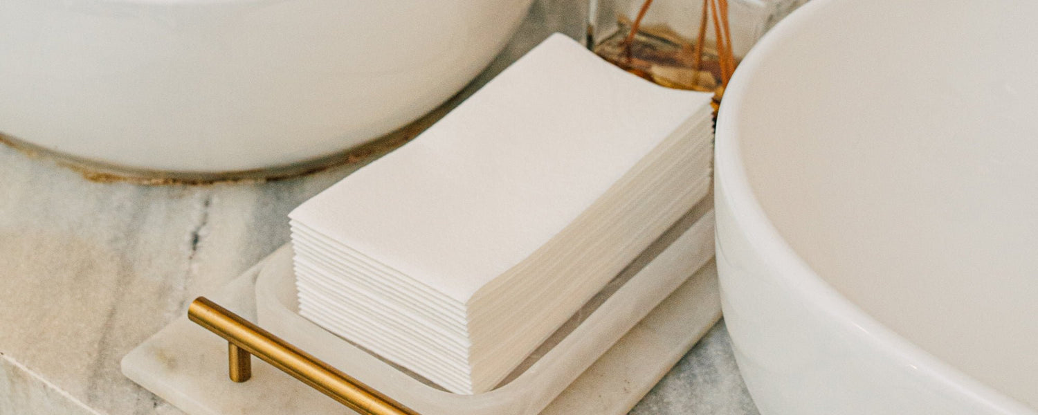 White Guest Towels - Naptec Paper