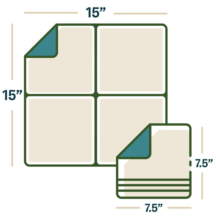 Large 15x15 disposable luncheon napkins for events and dining