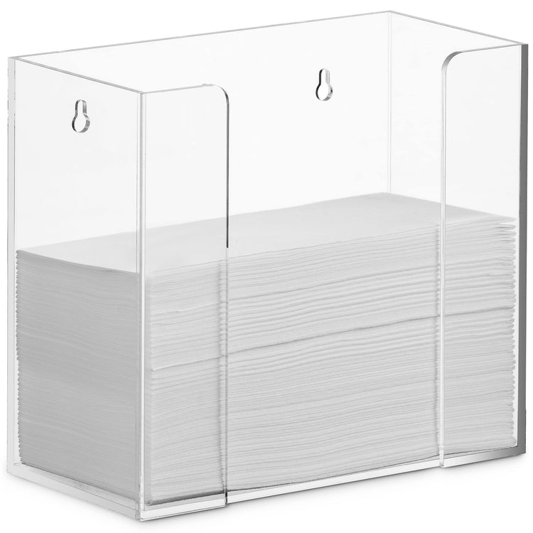 Elegant acrylic napkin tray holder for organizing bathroom napkins