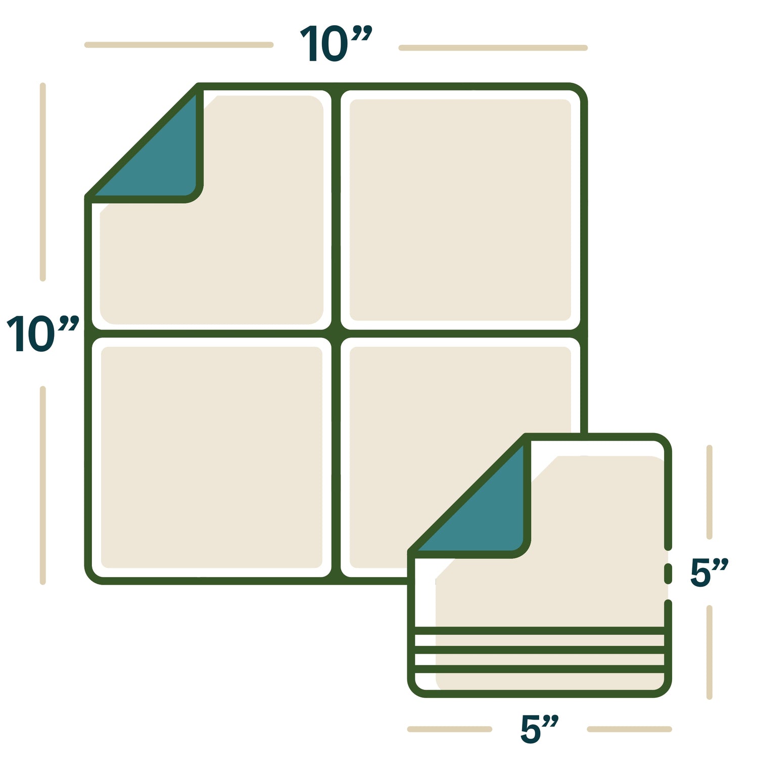 Elegant 10x10 cocktail napkins designed for bars, receptions, and restaurants