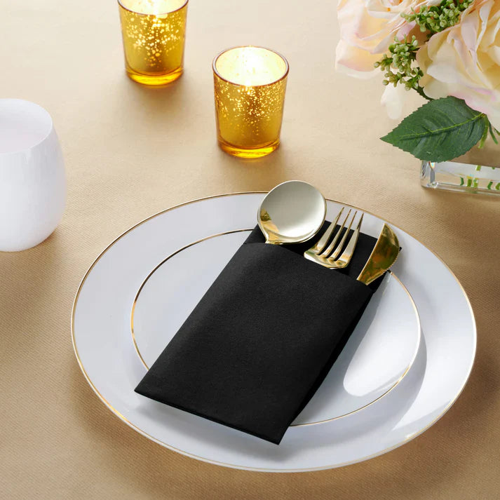 Dinner Napkins on a plate