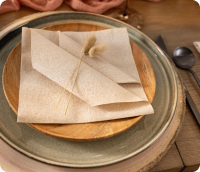 Naperee 3-ply disposable napkins with cloth-like texture