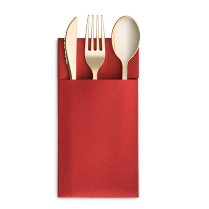 Disposable Linen-Feel Dinner Napkins with Pocket Napkins | Airlaid Paper, 16"x16" - Naptec Paper - BloominGoods